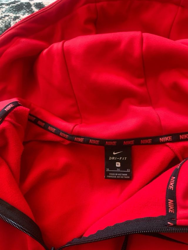 Sudadera Nike Roja con Cremallera