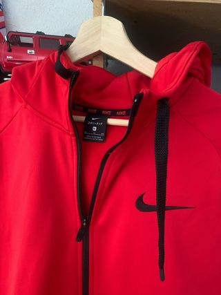 Sudadera Nike Roja con Cremallera