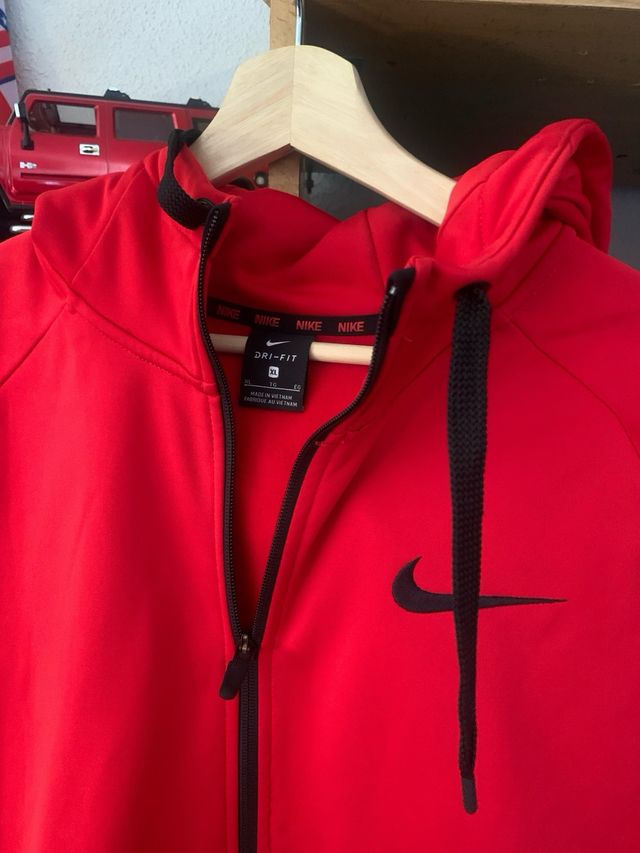 Sudadera Nike Roja con Cremallera