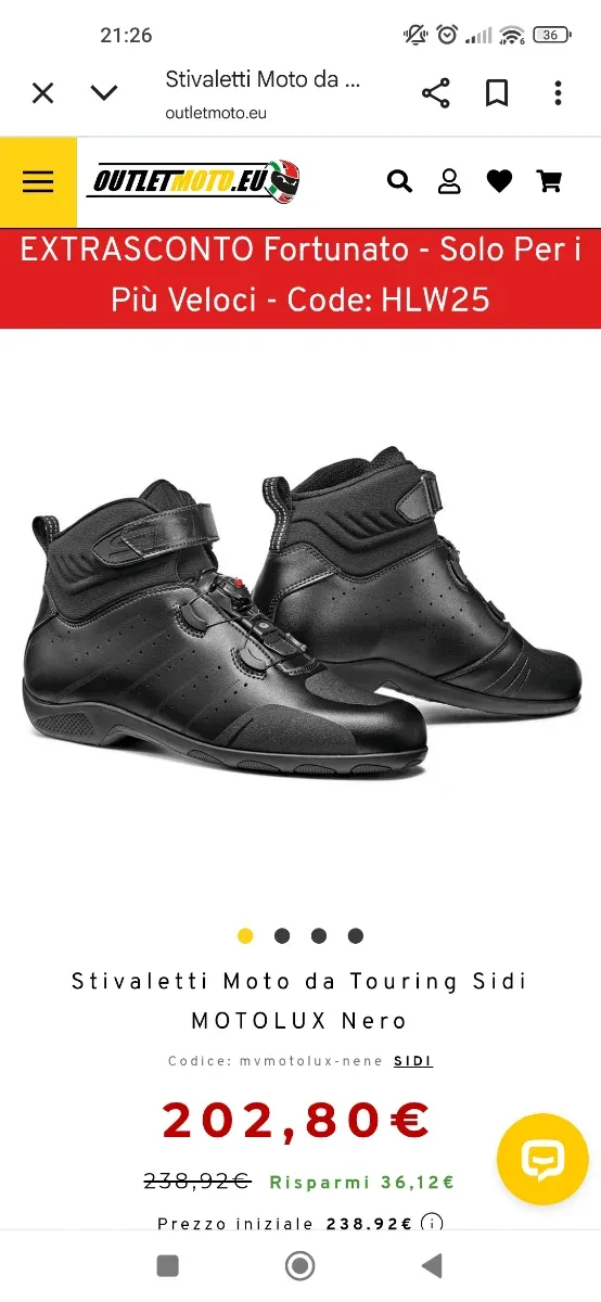 Scarpe Sidi Motolux Nere n 41