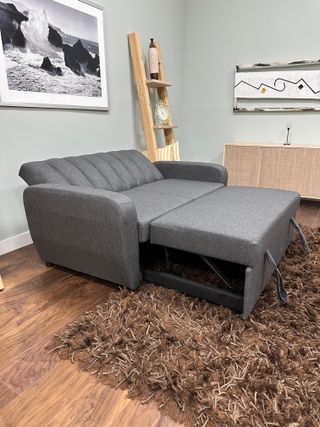 Sofá Cama Gris Tela