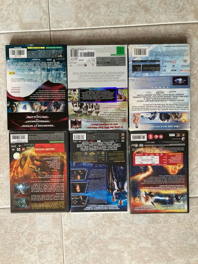 Lote 6 Filmes DVD: Fantásticos, Daredevil, Bionicl