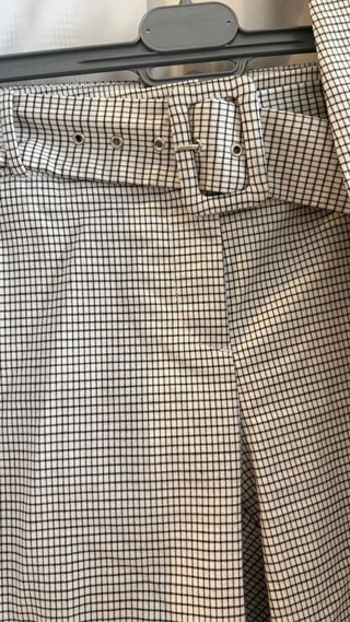 Traje Orsay cuadros blanco y negro