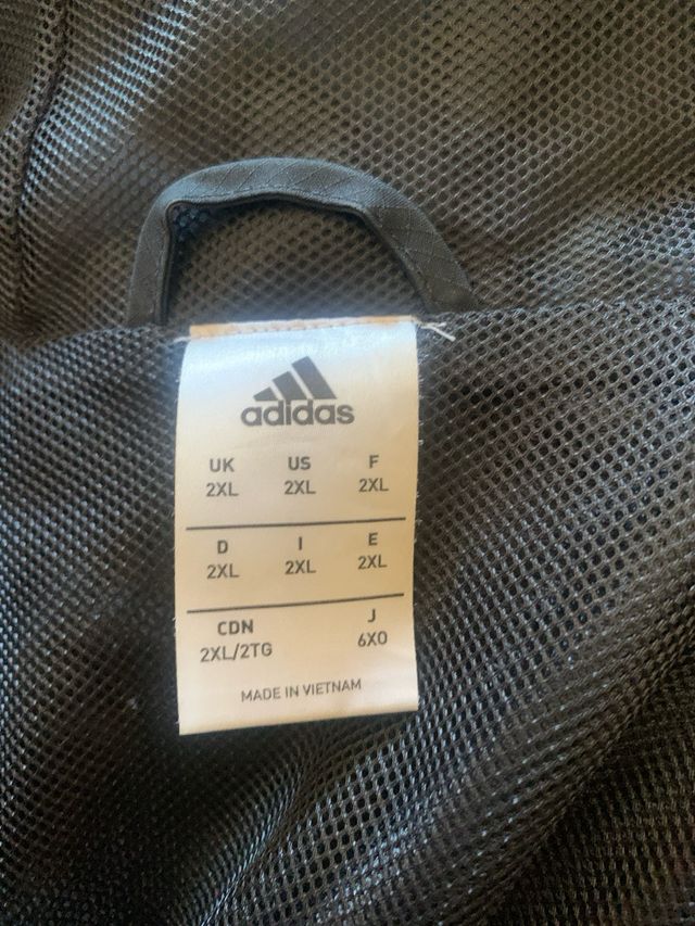 Cortavientos Adidas Negro/Gris