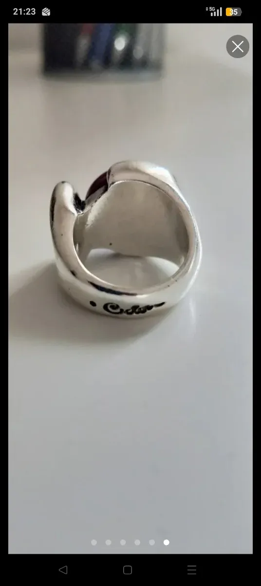 Anillo Ciclón Plata