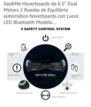 Hoverboard GeekMe 6.5 Dual Motors LED
