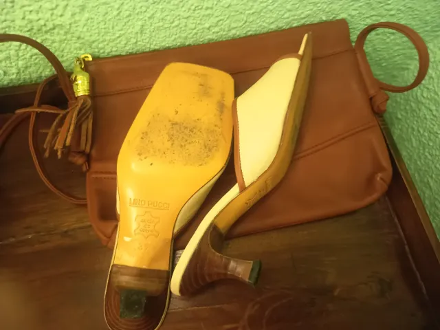 Sandalias y Cartera Lino Pucci