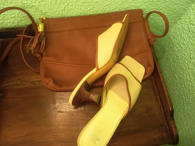 Sandalias y Cartera Lino Pucci