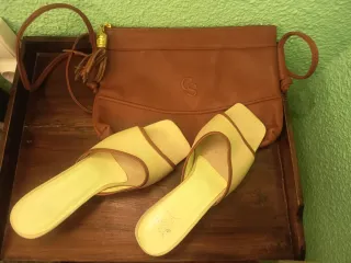Sandalias y Cartera Lino Pucci
