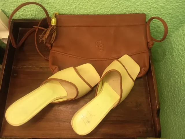 Sandalias y Cartera Lino Pucci