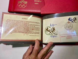 Álbum Sellos FDC Moscú 1980 Olimpiadas