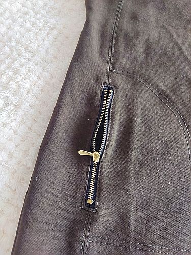 Vestido Chocolate y Negro Talla M