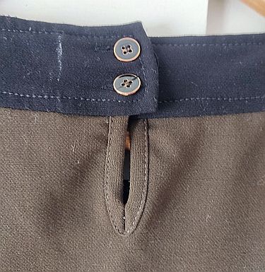 Vestido Chocolate y Negro Talla M