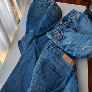 Pantalones vaqueros azules