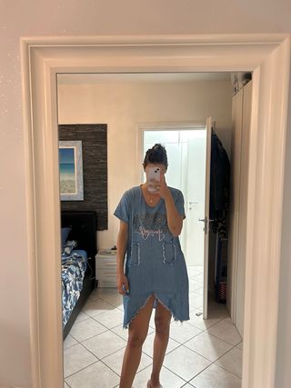 Vestito in jeans corto