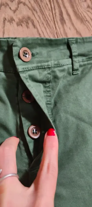 Pantaloni verde oliva da ragazzo Made in Italy