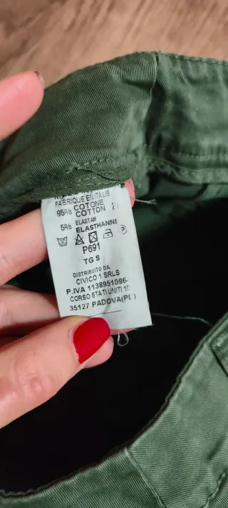 Pantaloni verde oliva da ragazzo Made in Italy