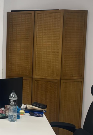 Biombo de bambú de 3 piezas