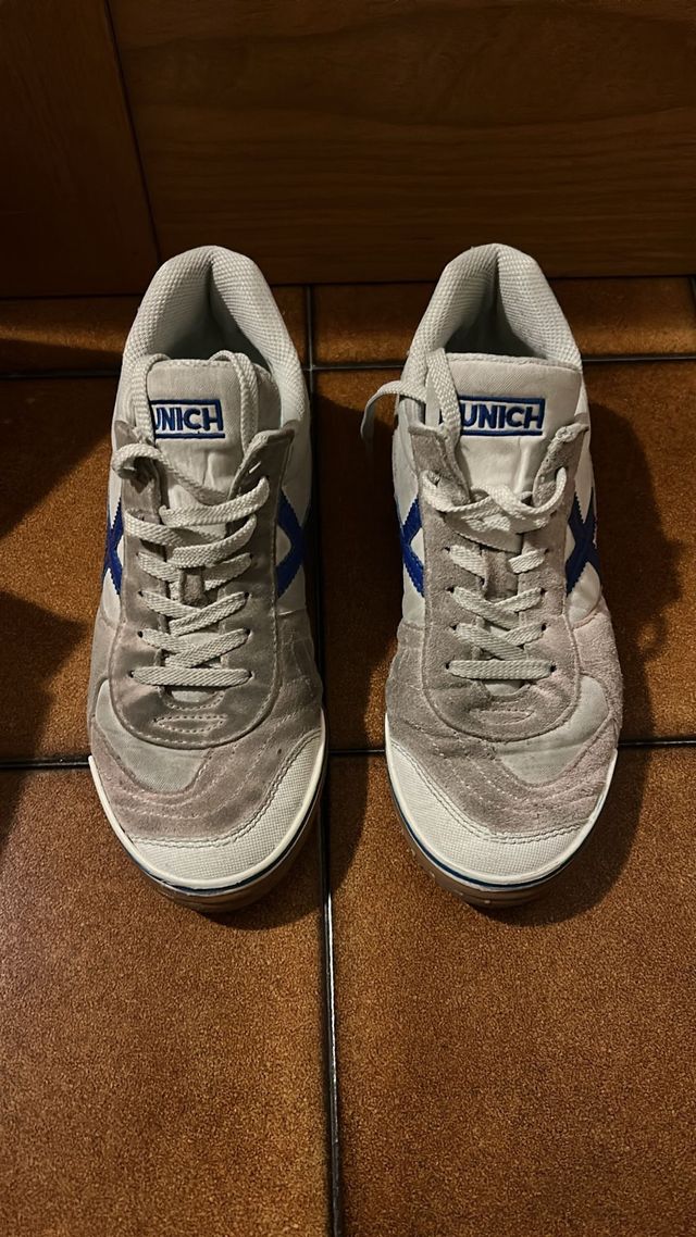 Scarpe Munich uomo grigie e blu