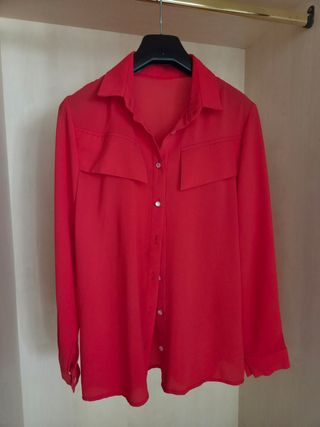 Blusa roja mujer talla 42