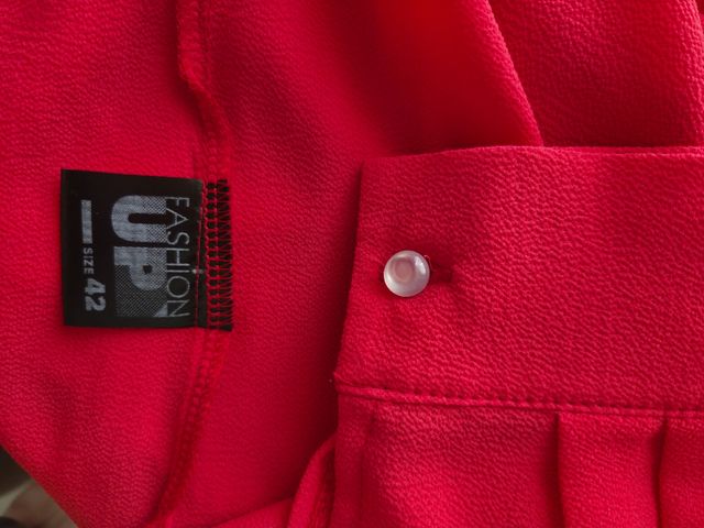 Blusa roja mujer talla 42