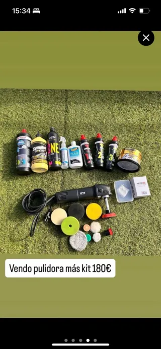 Pulidora y kit de detallado 180€