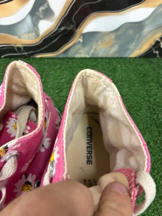 Converse All Star Fucsia con Margherite Tg 37
