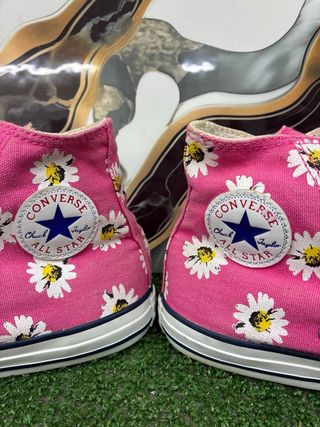 Converse All Star Fucsia con Margherite Tg 37