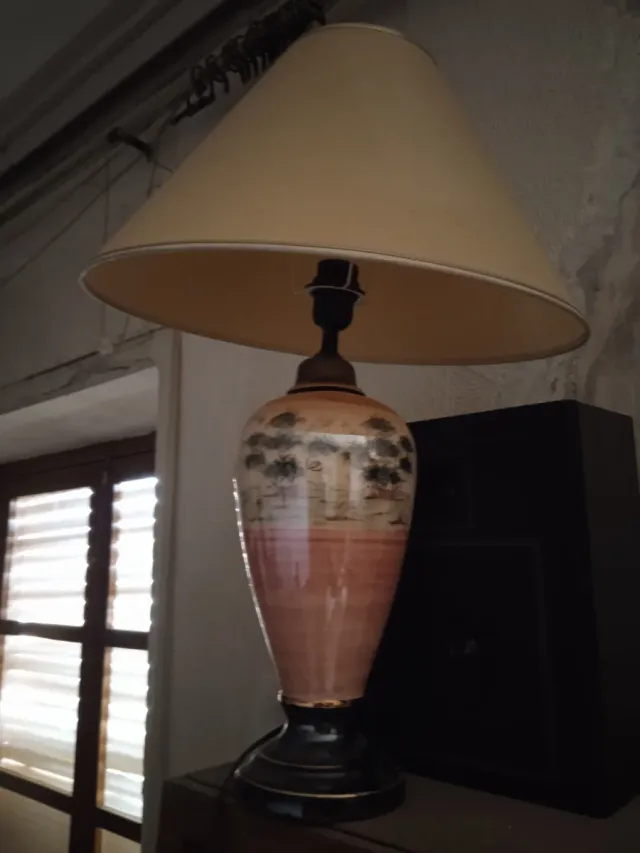 Lámpara de mesa cerámica vintage