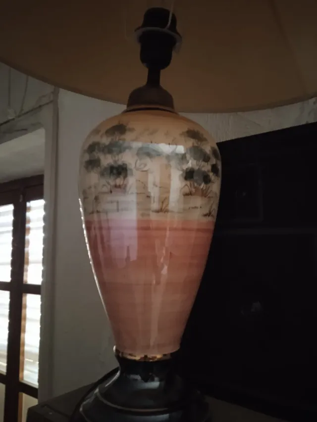 Lámpara de mesa cerámica vintage