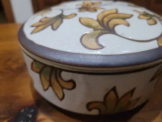 Juego 3 piezas cerámica decorada