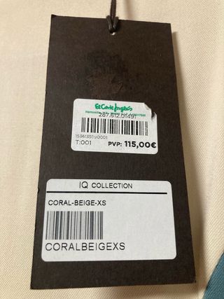 IQ blusa beige y azul Talla XS sin estrenar