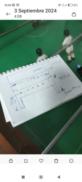 Futbolín profesional con tapa de cristal