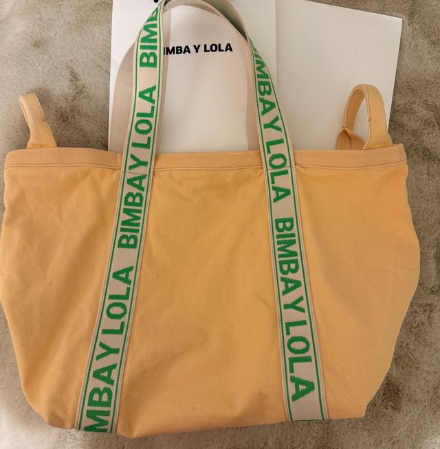 Bolsa de lona Bimba y Lola amarela