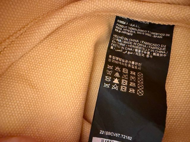 Bolsa de lona Bimba y Lola amarela