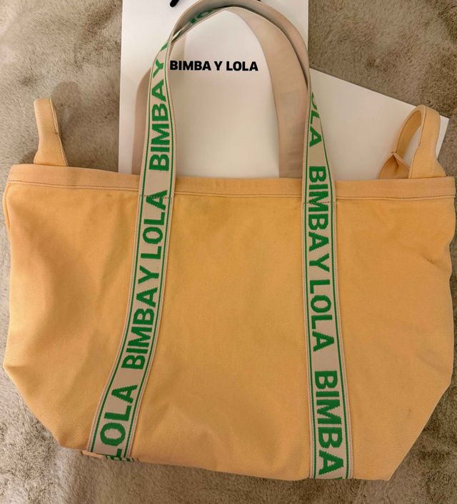 Bolsa de lona Bimba y Lola amarela