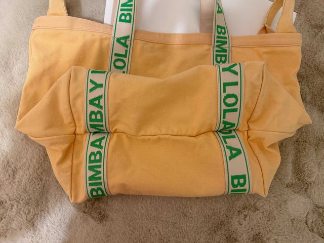 Bolsa de lona Bimba y Lola amarela