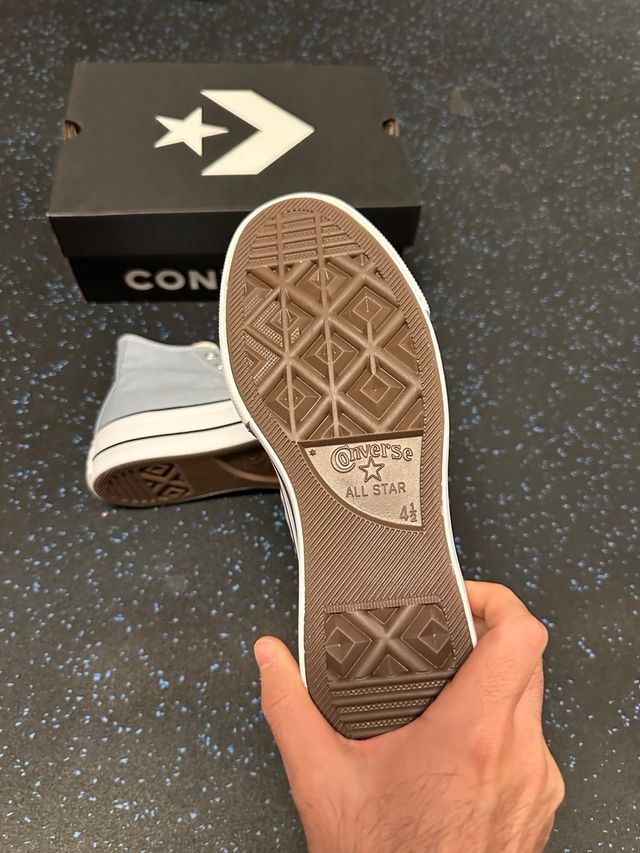 Tênis Converse All Star Plataforma Azul Tamanho 38