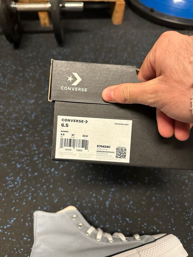 Tênis Converse All Star Plataforma Azul Tamanho 38