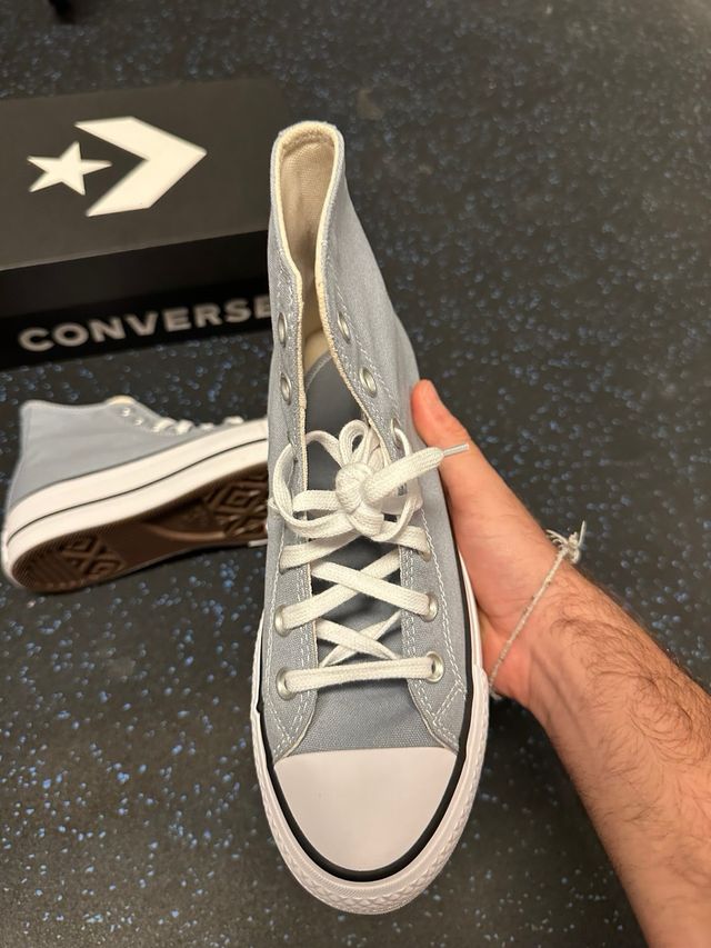 Tênis Converse All Star Plataforma Azul Tamanho 38