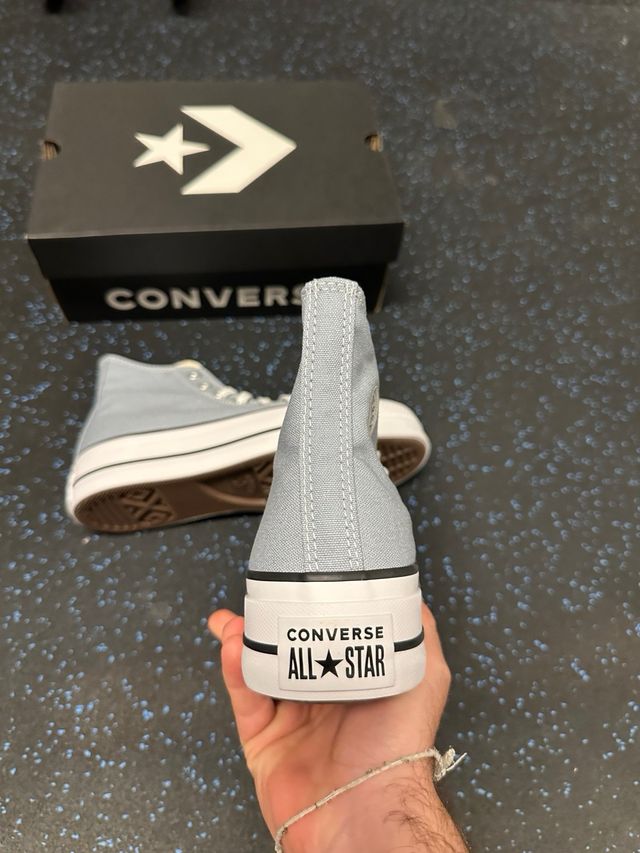 Tênis Converse All Star Plataforma Azul Tamanho 38