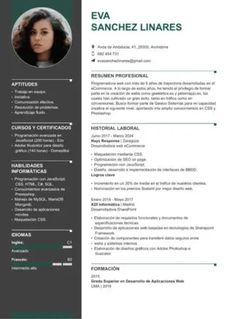 Preparació de currículum Vitae