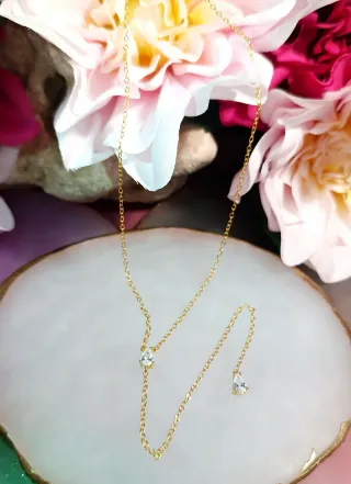 Collar Plata 924 con circonita lágrima