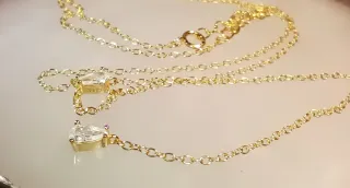 Collar Plata 924 con circonita lágrima