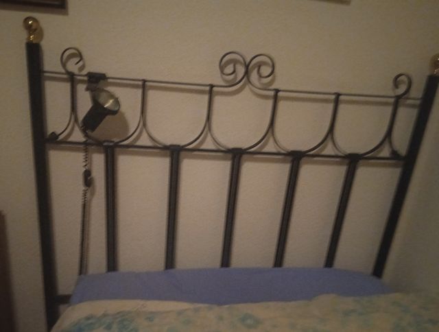 Cabecero forja negra artesanal