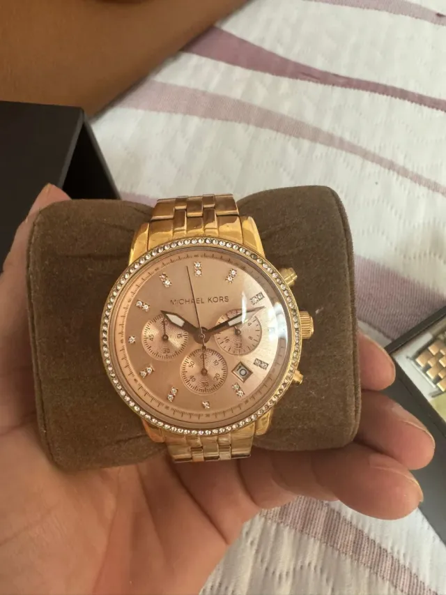 Reloj Michael Kors Dorado y Rosa