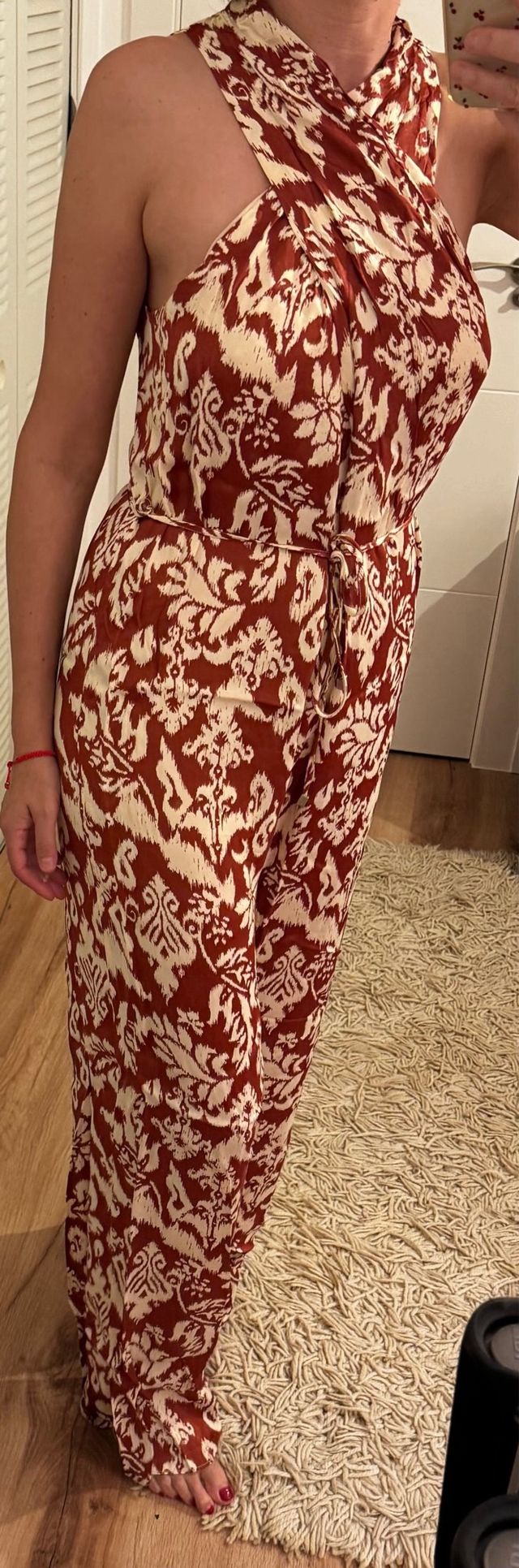 Mono cruzado estampado marca Mango