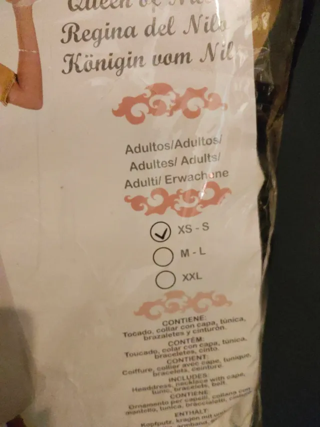 Disfraz Reina del Nilo Egipcia Talla XS-S