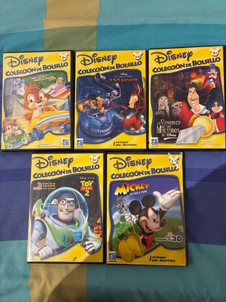 Lote 5 Juegos PC Disney Colección Bolsillo