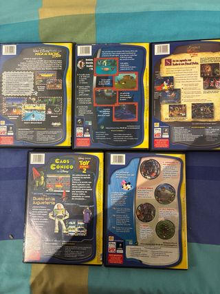 Lote 5 Juegos PC Disney Colección Bolsillo